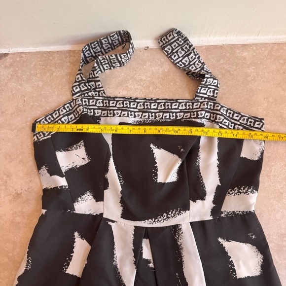 Banana Republic Brown Printed Square Neck Sleeveless Silk Sheath Womens Size 4 - Picture 9 of 16